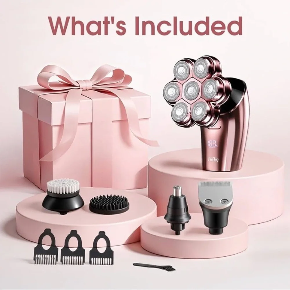 NEW - Electric Razors for Women Legs : 5-in-1 Rechargeable Body Shaver, 7D - Picture 4 of 6